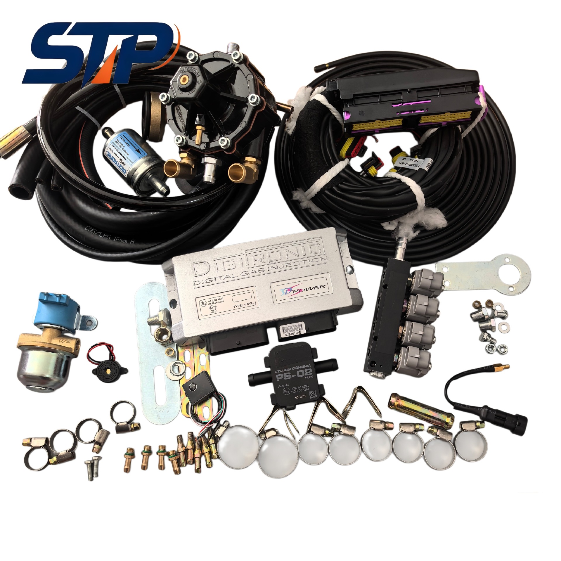 LPG/CNG car oil-to-gas conversion system kit 3D POWER digital gas injection controller kit