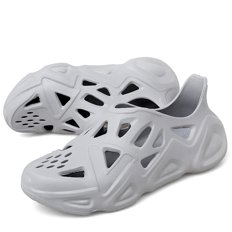 Nuevos zapatos con agujeros para hombres, verano, ocio, sandalias deportivas, zapatos de playa para hombres, zapatos antideslizantes de suela blanda image 6