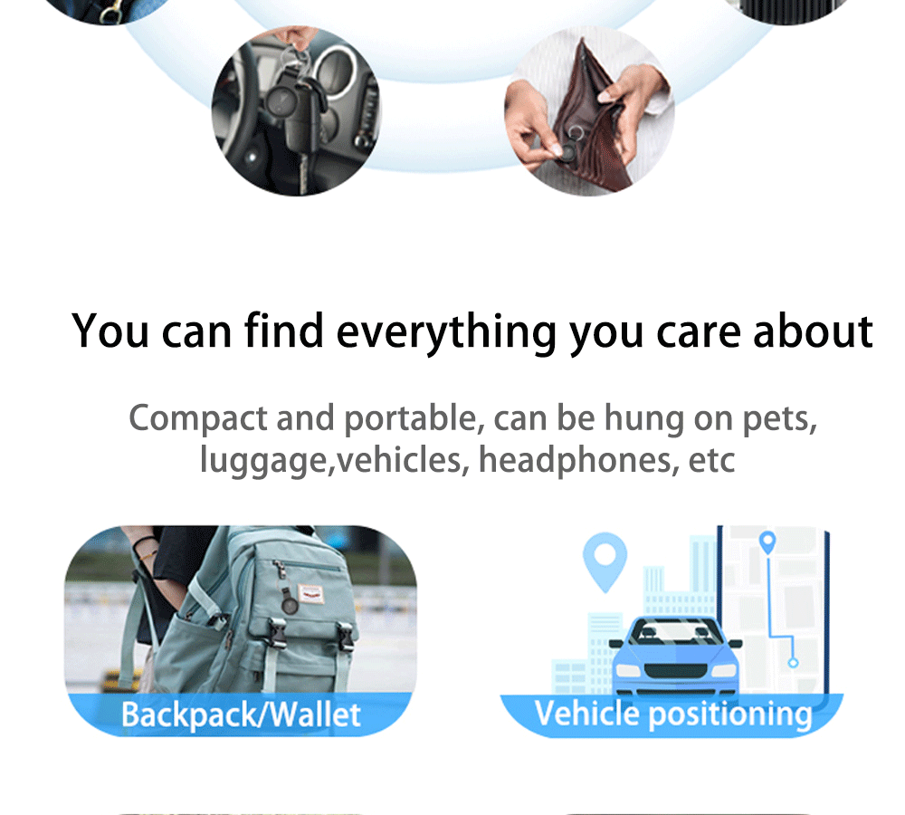 Factory Direct Android HarmonyOS iOS Universal Positioning AirTag Elderly Children Car Pet Anti-Loss Tracker