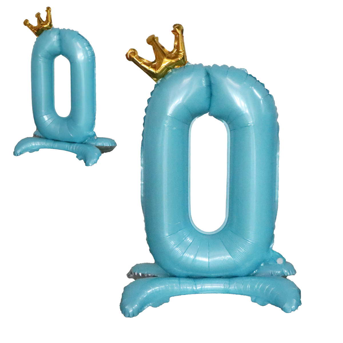 De pie digital corona de 32 pulgadas fiesta de cumpleaños digital decoración de la boda escena de diseño de película de aluminio de 32 pulgadas globo de pie