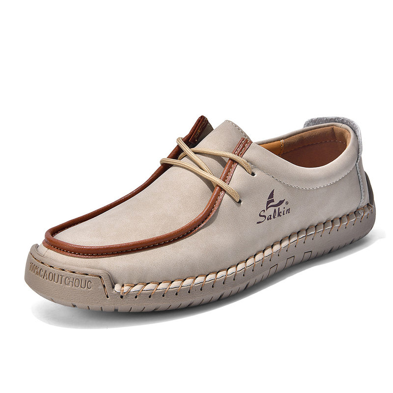 Giày lười unisex cỡ lớn 48, mũi tròn, mặt vải lanh, đế bằng gót thấp, dây buộc phía trước — 2801 Vàng kim, 2801 Xanh lá cây táo, 2801 Xanh đậm, 2801 màu xanh