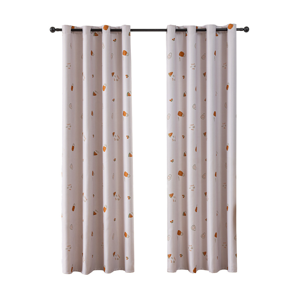 Comercio exterior transfronterizo impresión de frutas anillo de hierro cortina rosa cortina pequeña Amazon TEMU fábrica directa