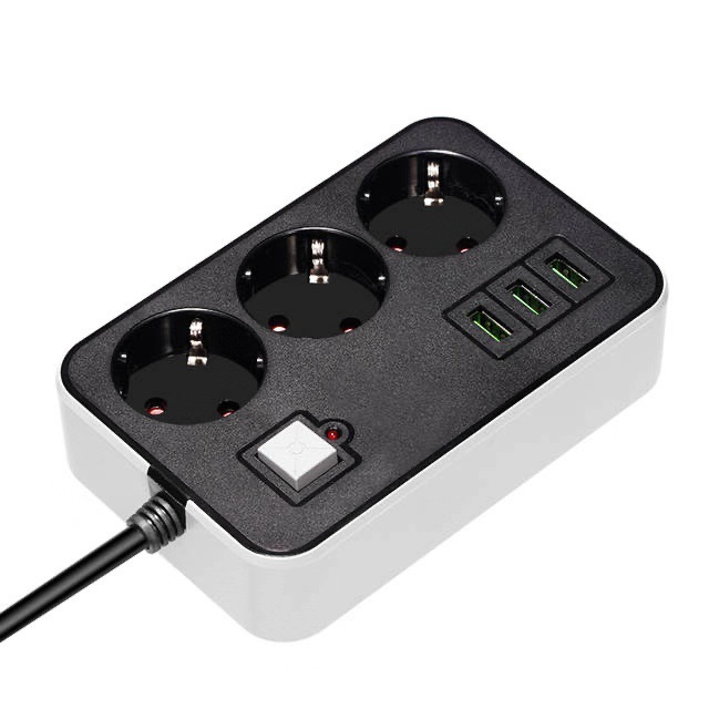 Caja de regalo exportación transfronteriza enchufe 6USB-C multipuerto enchufe de carga de teléfonos móviles comercio exterior exportación nuevo tipo de placa de enchufe de fila