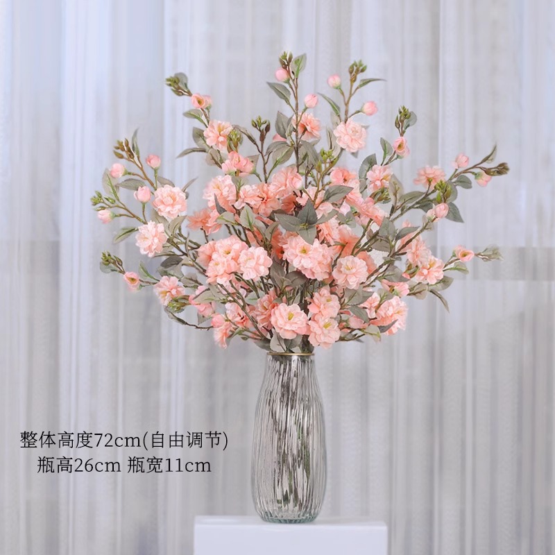 Camellia flor de simulación flor de plástico decoración floral sala de estar decoración floral decoración floral