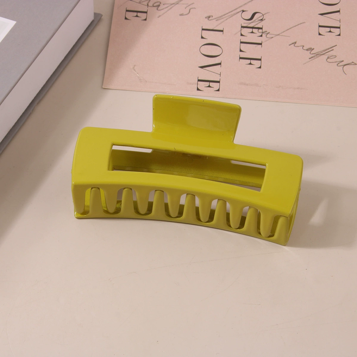 (Cross-border trading), rectangular matte crab pin, big shark, hairgrip, Amazon, simple and elegant design