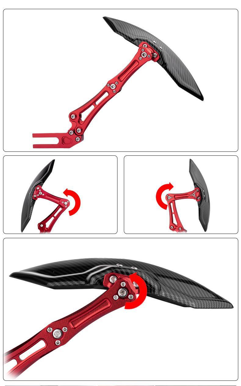 Suitable for Niu U+B Direct Rear Fender Electric Scooter N1S Modified Carbon Fiber Fender Rear Universal