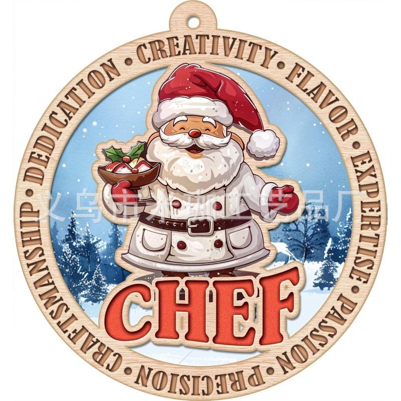 2025年越境新築祝いギフト クリスマス 母の日 バレンタインデー 装飾品 玄関用丸型木製吊り飾り|undefined