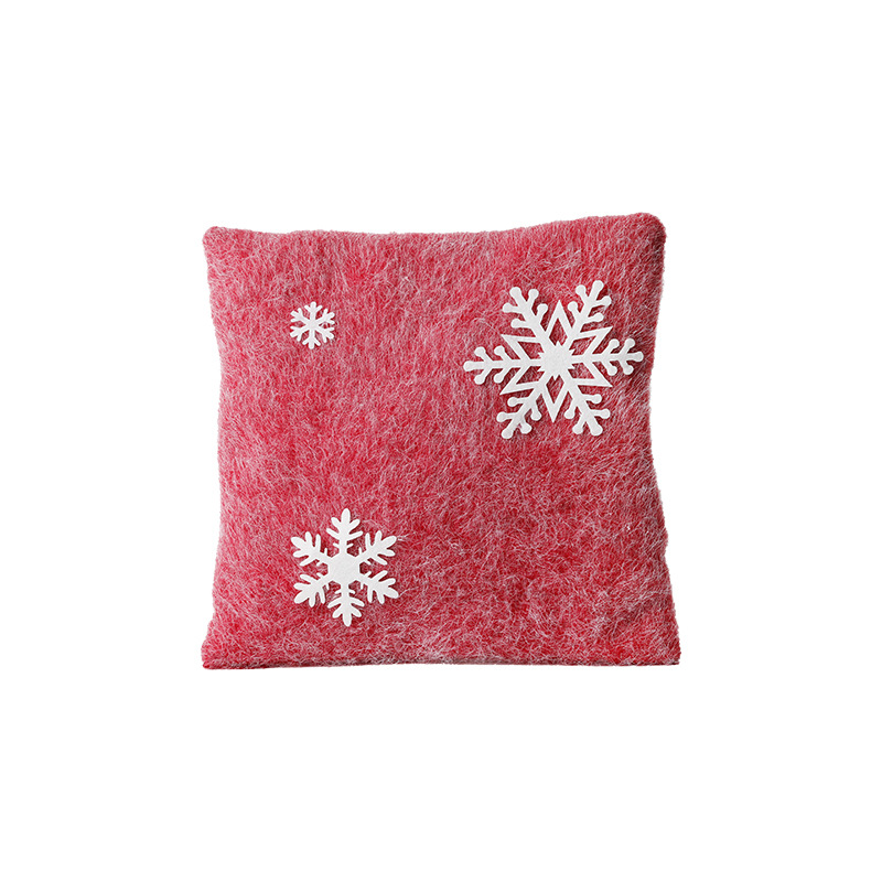 Navidad almohada roja almohada de nieve almohada de la sala de estar sofá respaldo decoración almohada de Navidad cojín de cabecera adornos