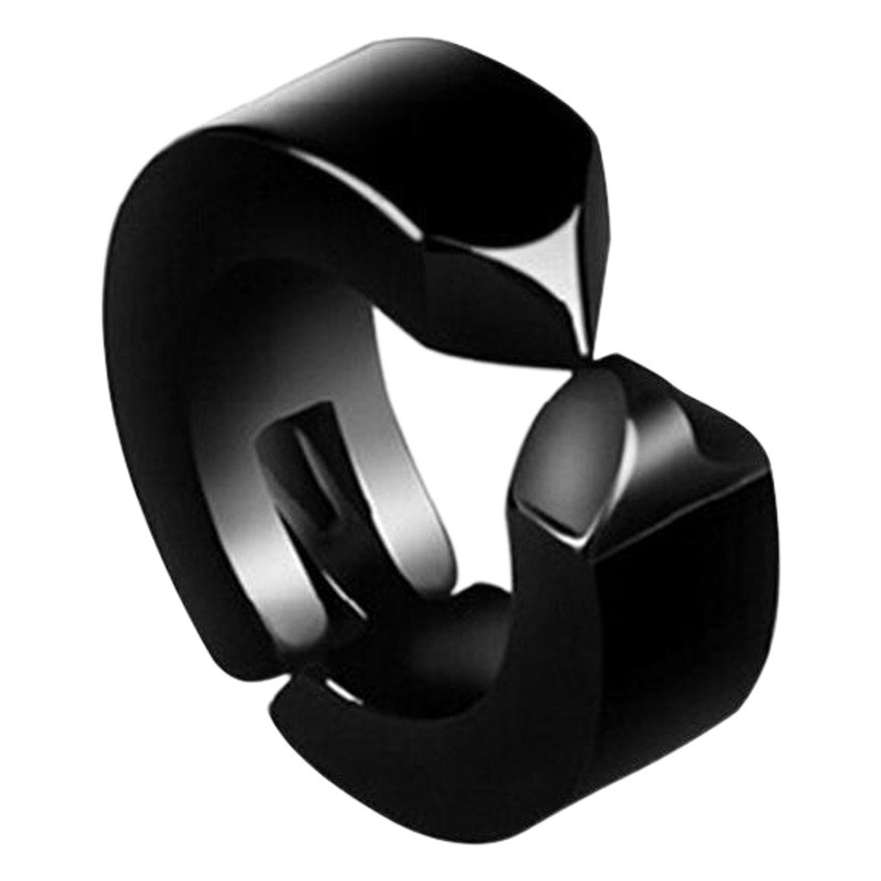 Coreano negro punk pendientes para hombres no es fácil de alergia pendientes sin agujeros de orejas pendientes de acero de titanio pendientes de orejas para hombres