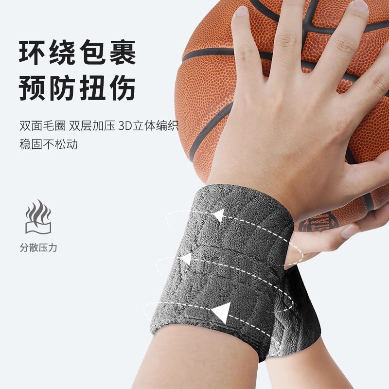 Brazalete deportivo, toalla de muñeca de algodón absorbente de sudor de cuatro estaciones, vaina de tendón esguince, cubierta, bádminton, baloncesto, voleibol, frotar el sudor, muñeca femenina