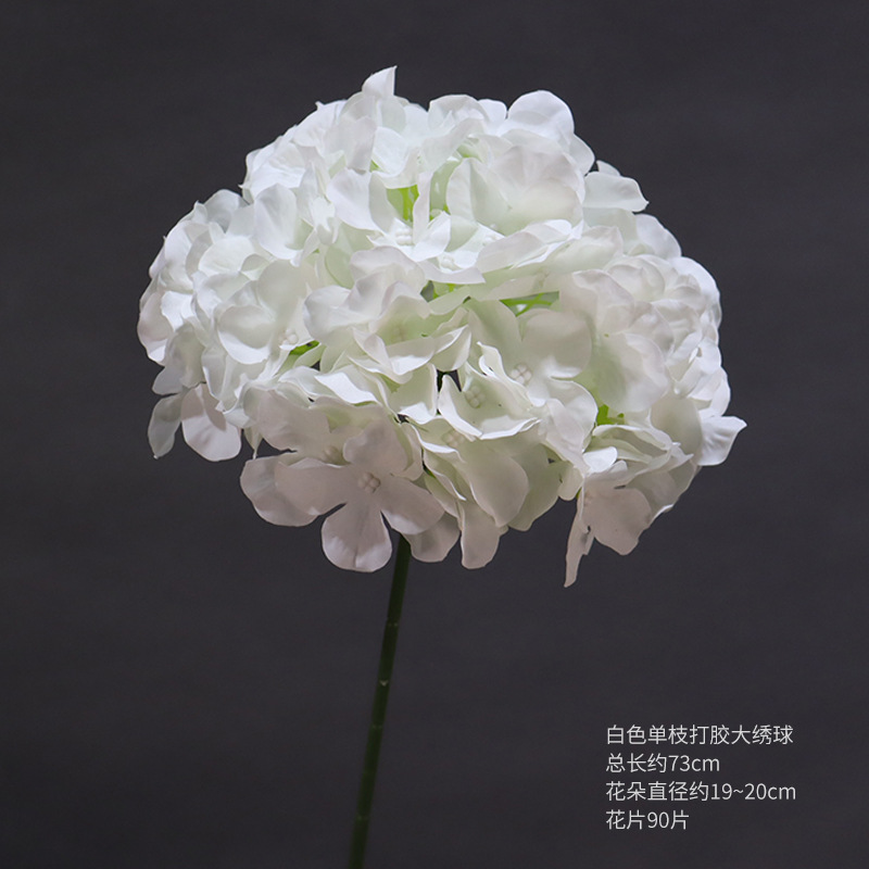 Material de flor de boda blanco brumoso artificial Misty Wedding Hall decoración camino plomo arreglo de flores techo flor artificial Flor de plástico