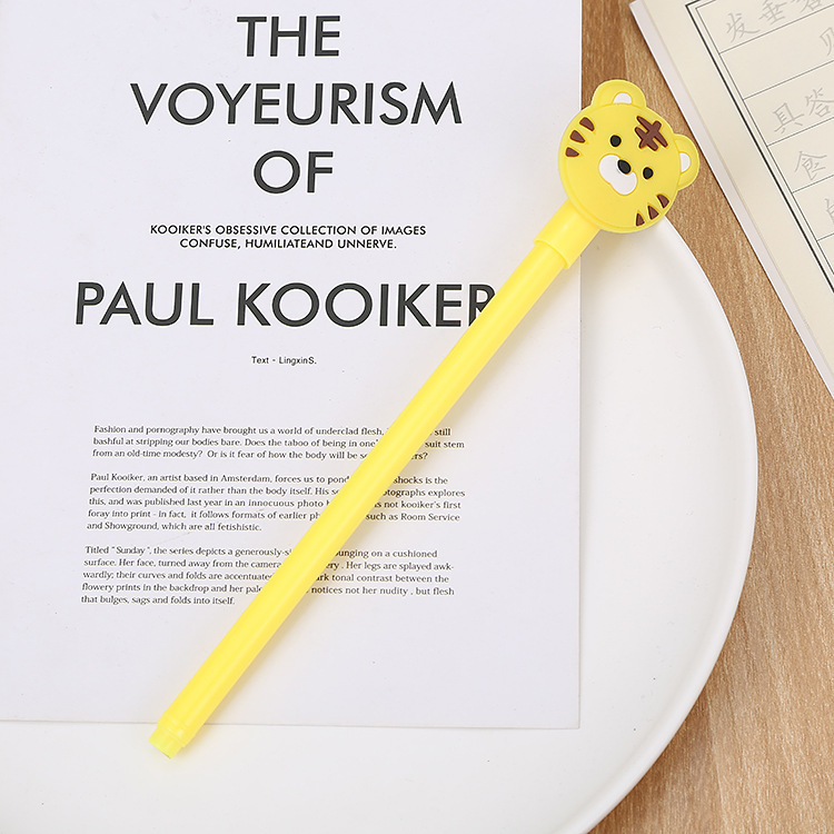 Pluma de góner de tigre parche amarillo