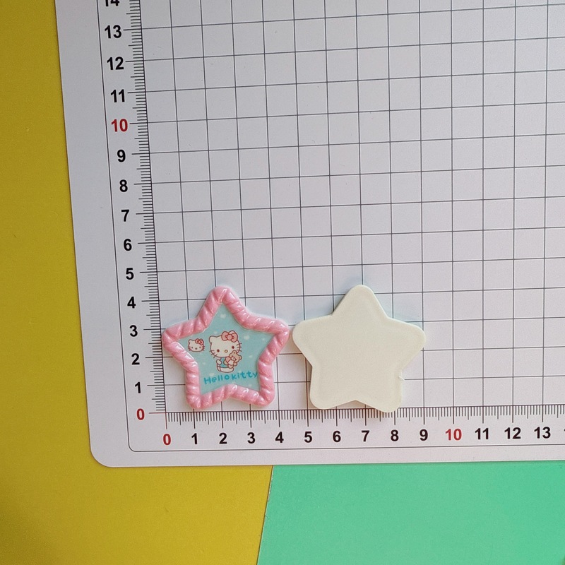 光沢のあるカラフルな甘い子猫五芒星アクセサリー diy クリーム接着剤携帯電話ケースヘアピン帽子バッグおもちゃ材料|undefined