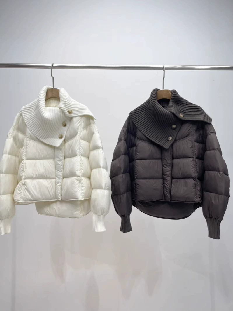 Winter fashionable knitted down jacket, 2024 years