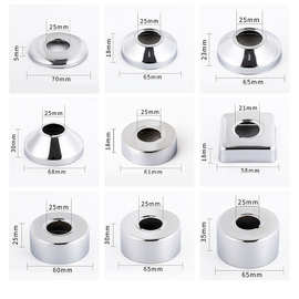 三角阀装饰盖不锈钢ABS加厚加龙头水管道遮挡配件混水阀花洒遮丑