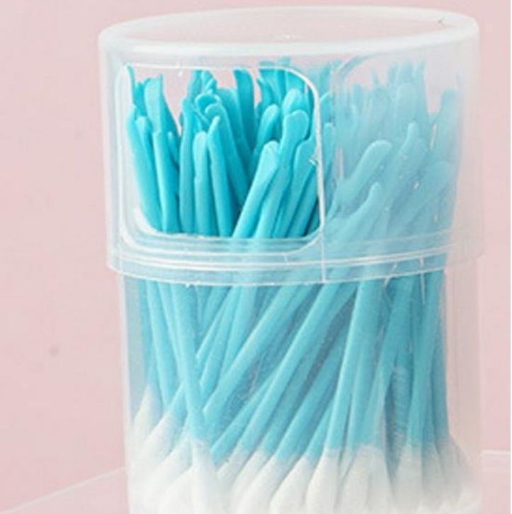 Oreja recoger hisopo de algodón dos en uno para el hogar limpieza de los niños de doble propósito oreja recoger hisopo de algodón oreja recoger artefacto belleza maquillaje