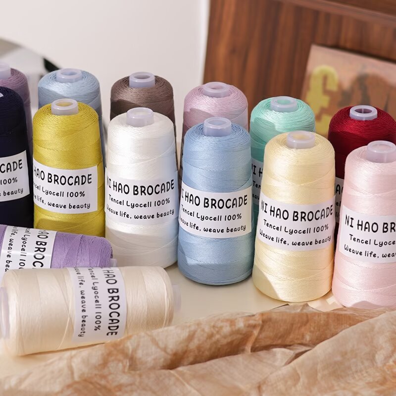 Lyocell Silk Lace Thread Tencel Cotton Thread Baby Wool Crochet DIY Hand Knitted Sweater Thread Swimsuit Thread