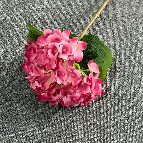 Snow butterfly hydrangea single hydrangea artificial flower wedding wedding hotel decoration flowers home decoration ornaments fake flowers