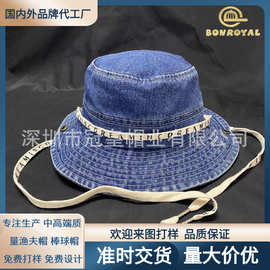 水洗做旧渔夫帽大帽檐显脸小户外牛仔水桶帽日系复古盆帽女高品质