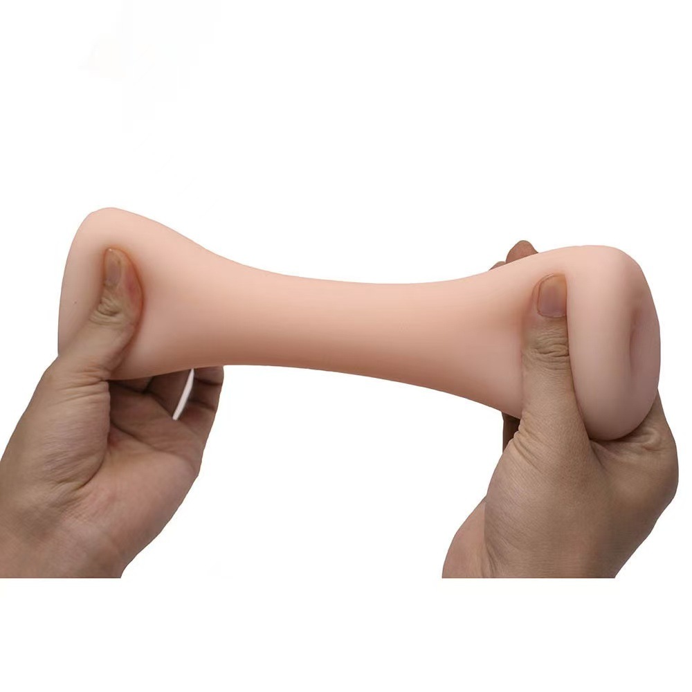 Moldable TPE Male Masturbator Strip with Realistic Channel, Portable Training Cup — detail image 4