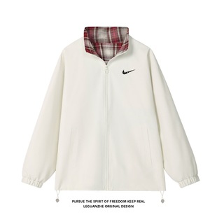 2025 год новая весна модель двухсторонняя носить куртка мужской воротник свободный случайный куртка прилив бренд подростков сетка пальто