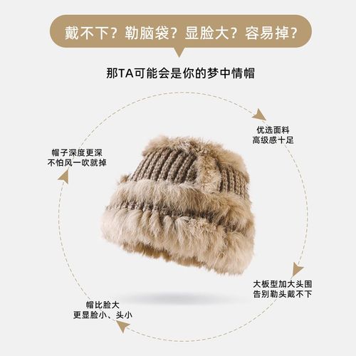 Hat wig detachable fashion women's  new autumn and winter plush hat curly hair imitation full human hair full headgear