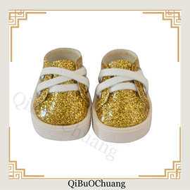 新品17cm拉布布棉花娃娃公仔鞋子可站立靴子玩偶系鞋带小皮鞋笙陇