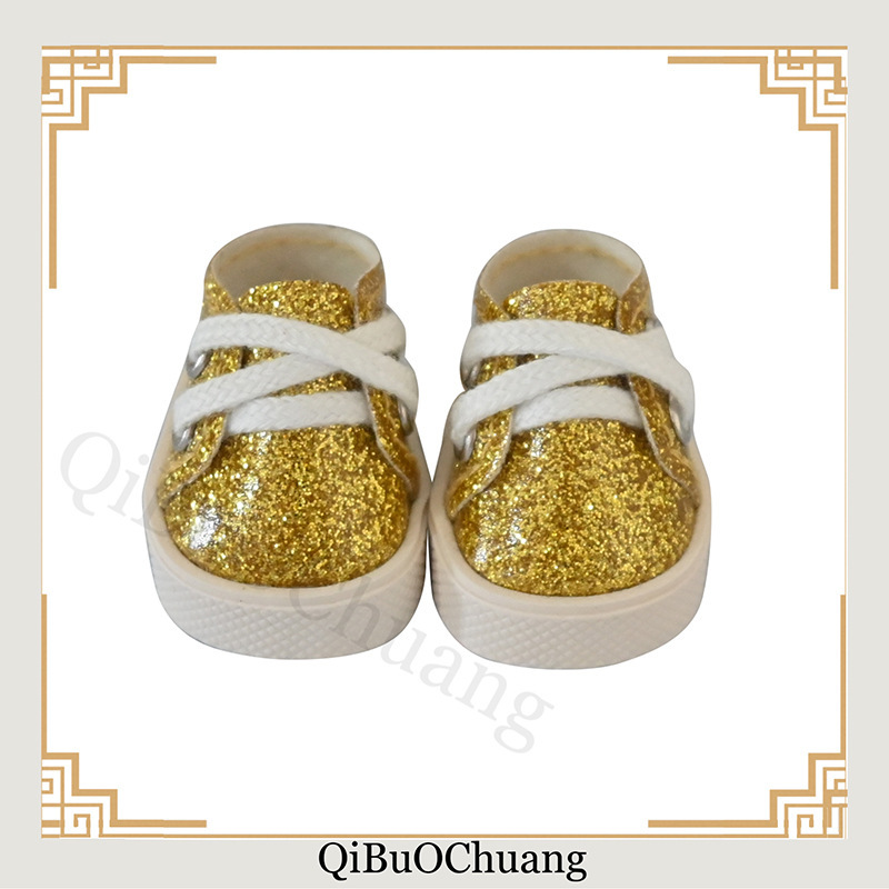 New 17cm Plush Cotton Doll Shoes, Standable Boots, Doll-Style Shoelaces, Small Leather Shoes Shenglong
