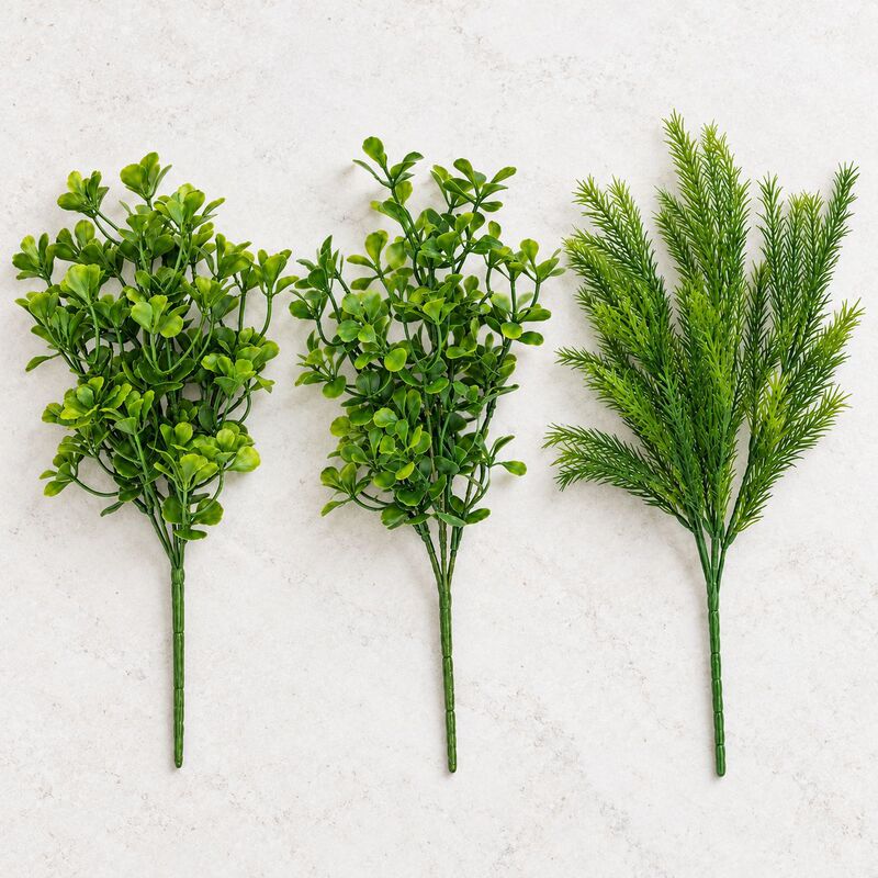 Cross-Border Artificial Money Leaves Single Stem Persian Grass Artificial Flower Plant Wall Decoration Accessories Fake Green Plant Leaves