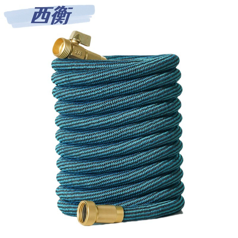 Производители продают 3 раза телескопические водопроводные трубы садовые водопроводные шланги с водяным пистолетом высокого давления Автомойка водопроводные трубы черные синие полосы