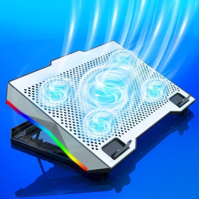 RGB İşıqlı Noutbuk Soyuducu Stend, Telefon Tutacaqlı, Hündürlüyü