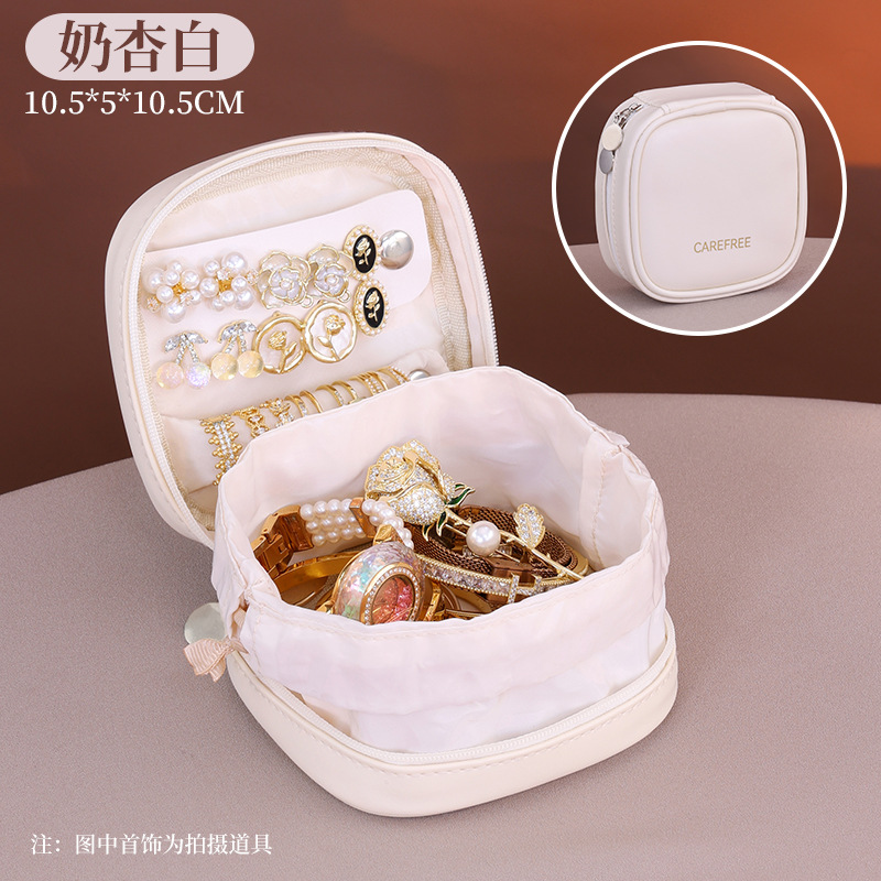 Bolsas de joyería portátiles transfronterizas collares pendientes bolsas de almacenamiento de joyería 2025 nuevas pulseras brazaletes caja de joyería