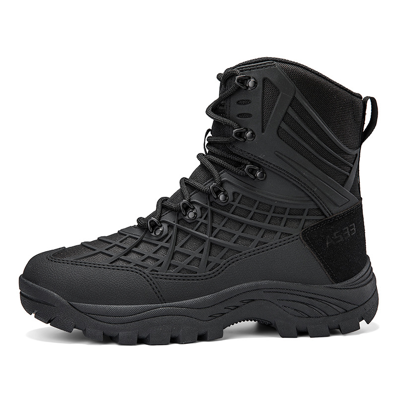 Senderismo al aire libre, montañismo, botas de hombre, comercio exterior transfronterizo, AliExpress, fuerzas especiales de gran tamaño, botas de entrenamiento resistentes al desgaste, ventas directas de fábrica