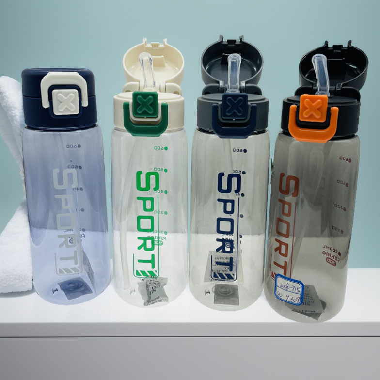 Jinshi 24 nuevo 2008-715 espacio taza 700ml taza de plástico PC deportes de plástico taza al aire libre taza de paja