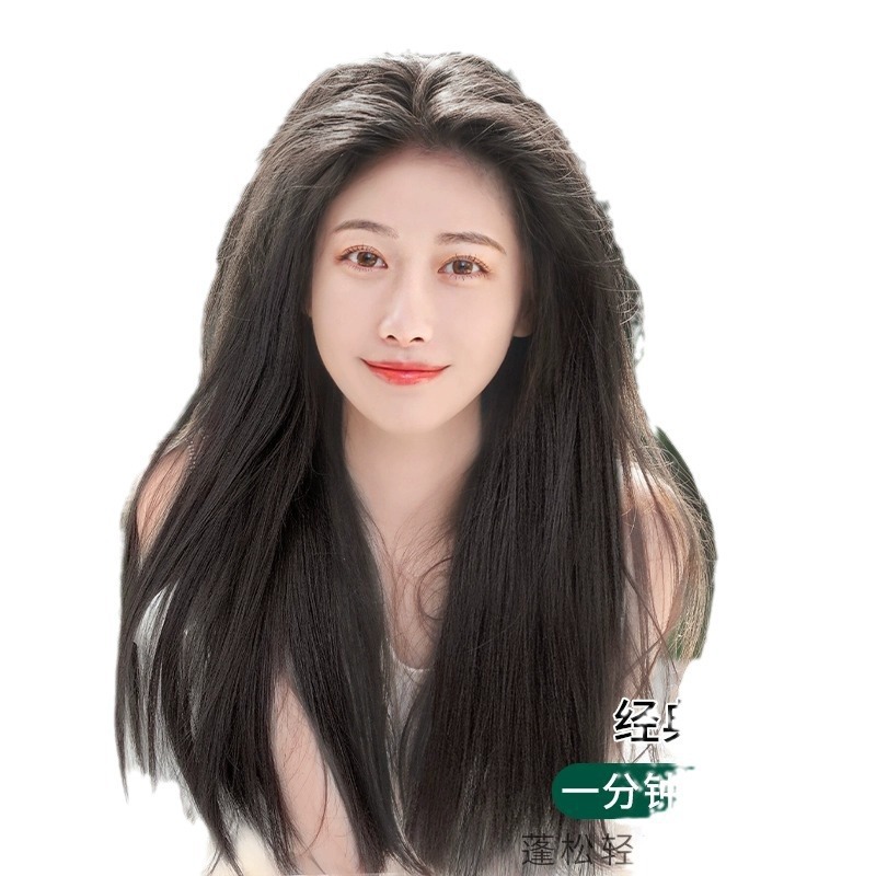 Perruca de cabello femenino de una pieza de cabello largo invisible sin marcas de simulación cabello flojo de tres piezas de cabello recto para aumentar la cantidad de parche de extensión de cabello