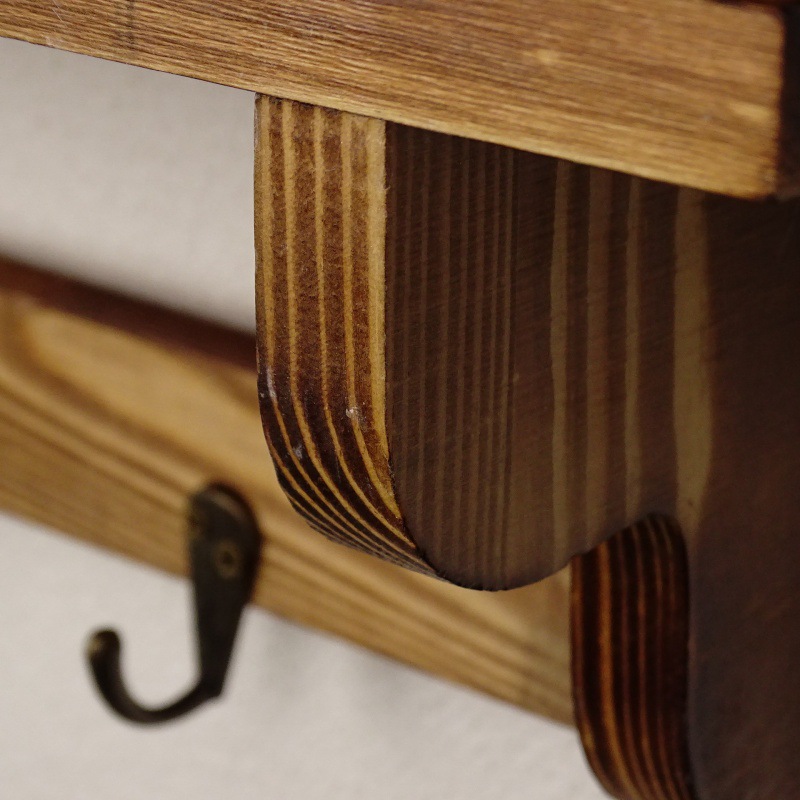 Gancho para ropa de madera maciza Gancho para ropa de pared Gancho para ropa