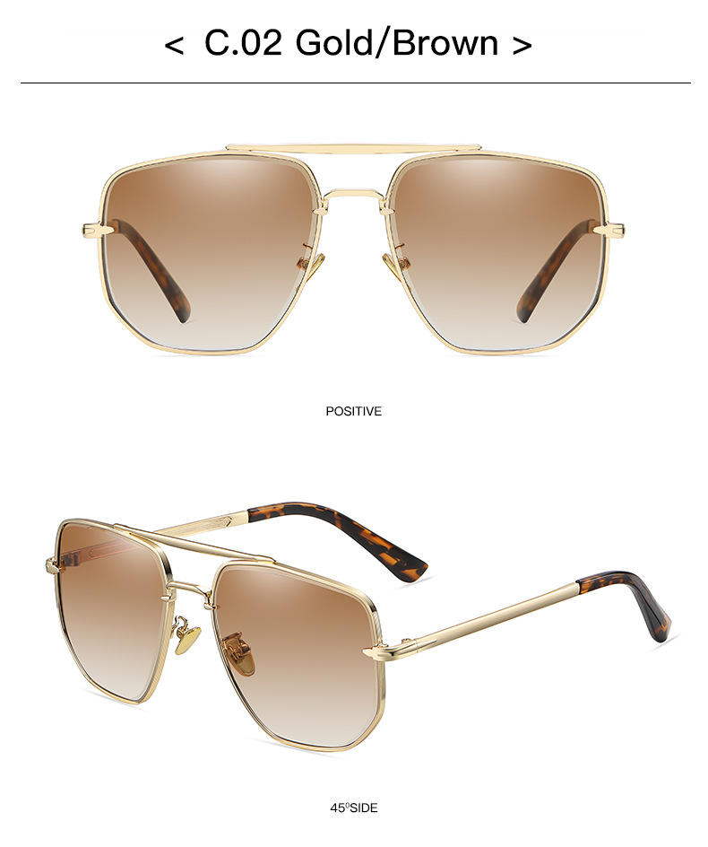 50g Weight Full Frame Glasses Structure Sunglasses Classification Punk Solid Color Ac UV400 Protection Square Full Frame Women's Sunglasses
