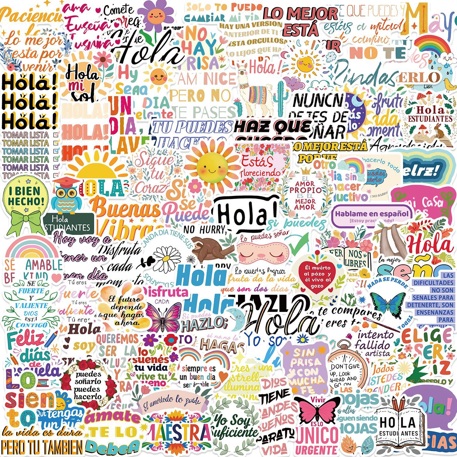 35g Weight Stickers Stationery Type 1 Set Quantity School Occasion PVC Material Guitar, Letter, Graffiti Pattern Cute Style 1 Set Guitar Letter Graffiti School PVC Cute Stickers 9