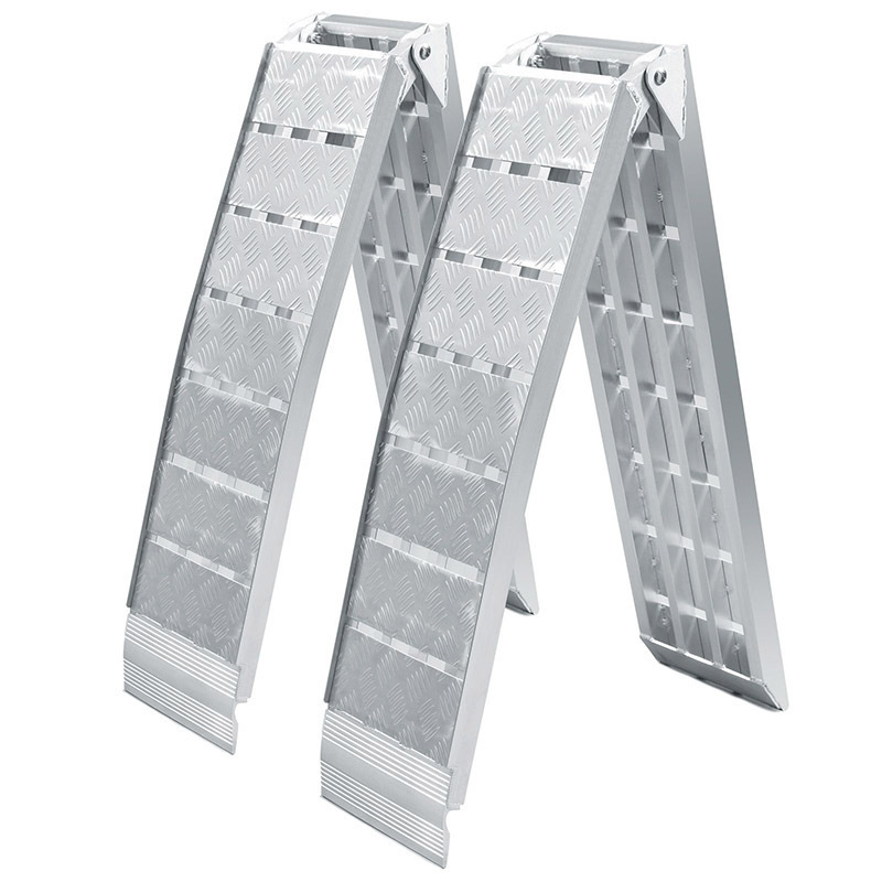 Customized Aluminum Ramp Rp506, Thickened Heavy-Duty Aluminum Alloy, Strong Load-Bearing Capacity, Motorcycle Loading and Towing Transport Ramp