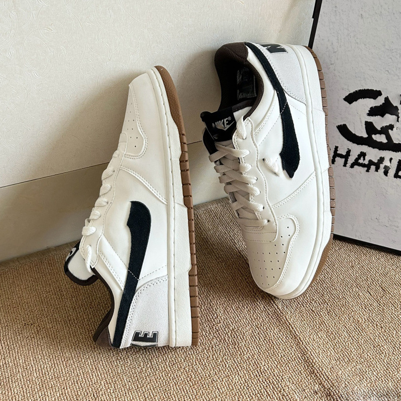 Pure Original Big Low low-top sneakers with comfortable natural rubber soles, versatile white shoes for spring and summer, suitable for both men and women for work and commuting