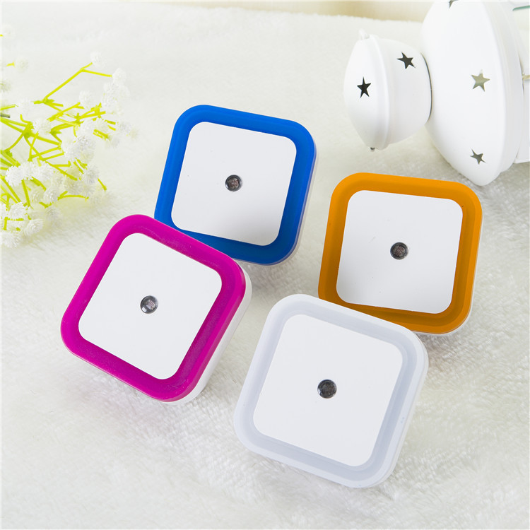 Cross-border light US regulations square round heart-shaped light control induction night light plug-in bedside bedroom feeding light baby LED light Cross-border light US regulations square round heart-shaped light control induction night light plug-in bedside bedroom feeding light baby LED light