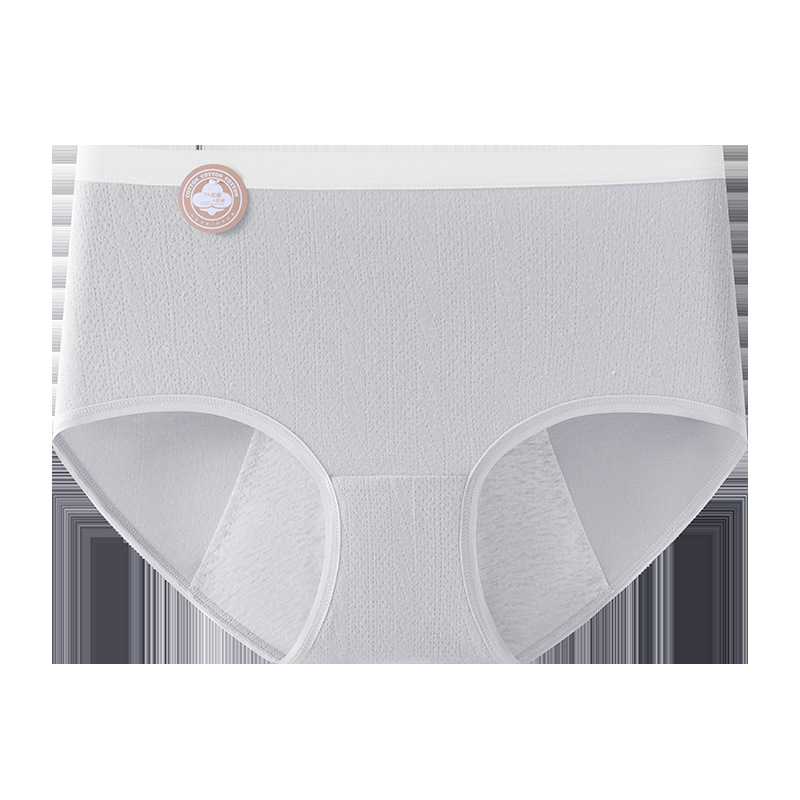 Pantalones fisiticos antibacterianos 7A de gran tamaño para mujer entrepierna de algodón puro cintura media alta para evitar fugas laterales bragas de período menstrual para niñas