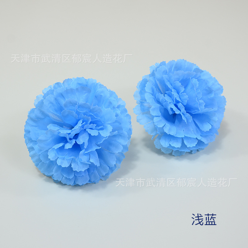 Venta al por mayor de claveles artificiales de seda para decoración de pasteles de Halloween, columnas de flores de claveles, red de flores, suministro transfronterizo.