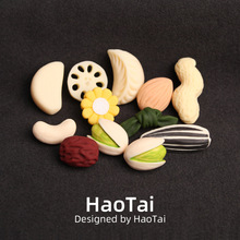 可爱卡通开心果花生瓜子胸针胸章徽章衣服包包配饰装饰小饰品货源