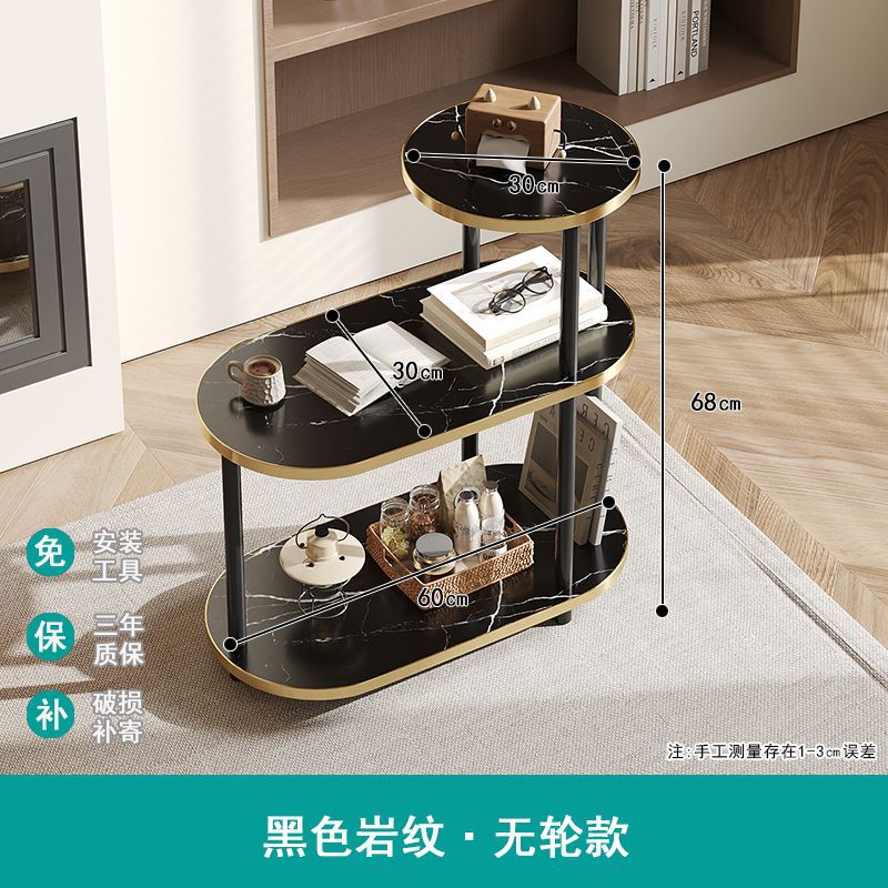 Salón de estar de madera sólida sofá móvil tablero de té pequeño tipo de casa mesa estrecha dormitorio casero gorras estante de ropa