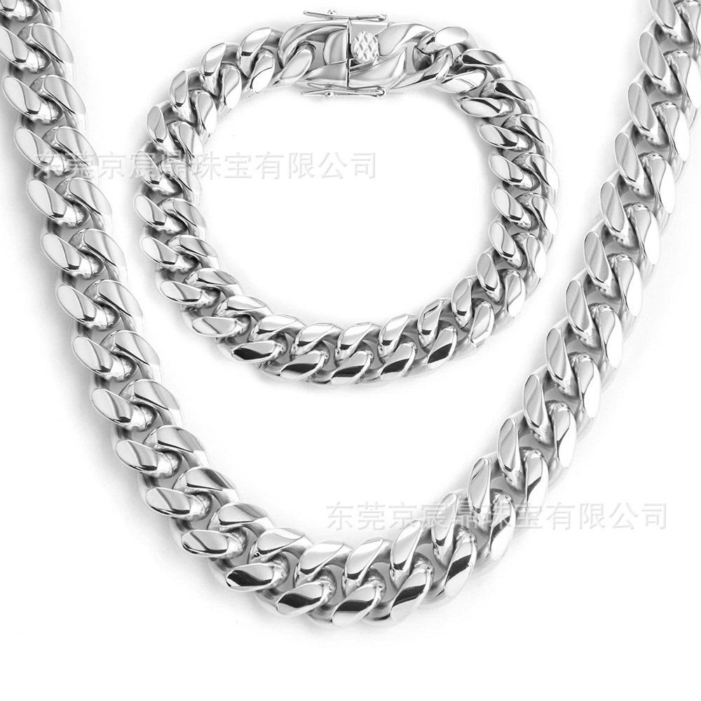 golden necklace stainless steel