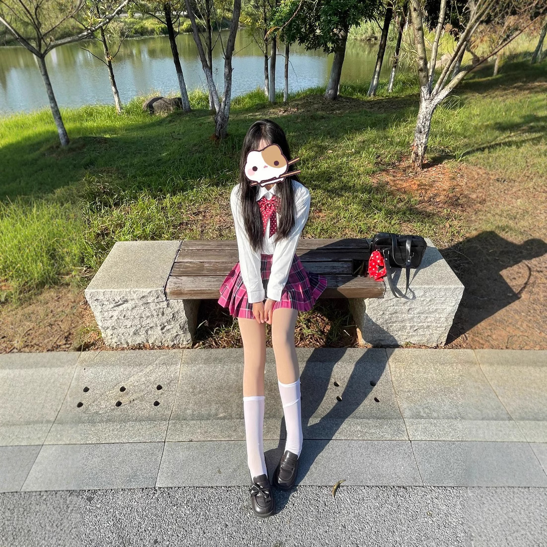 격자 무늬 반팔 치마 일본 인터넷 인기 폴리에스테르 에디션 JK 유니폼 격자 무늬 스커트 스커트 슬림 모양의 폭발