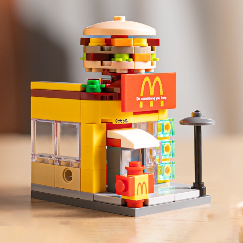 Creative City Store Street Scene Kidsren's Power Assembled Building Blocks Boy Toy Stereo Puzzle Series 6 Years Old Creative City Store Street Scene Kidsren's Power Assembled Building Blocks Boy Toy Stereo Puzzle Series 6 Years Old