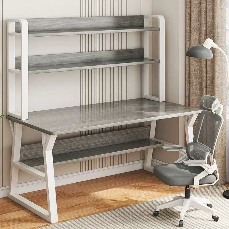 Junior High School Student Bedroom Writing Desk, Computer Desk, Bookshelf Integrated Table, Wall-Mounted Table, Home Student Study Table