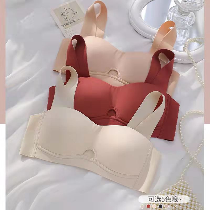 undergarment covering the chest and abdomen Underwear Gather drooping Closing Furu Small chest No trace Wireless Adjustment type Thin section Bra